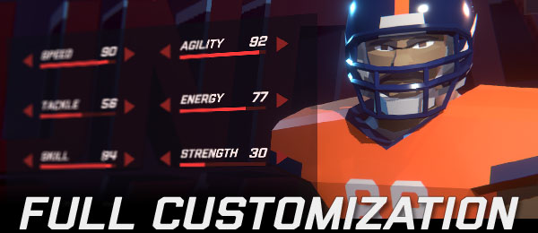 Sunday Rivals features fully customizable leagues, teams, and players